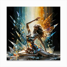 Dancer In Glass Canvas Print