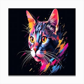 Colorful Cat Canvas Print