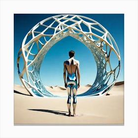 Man In The Desert 37 Canvas Print