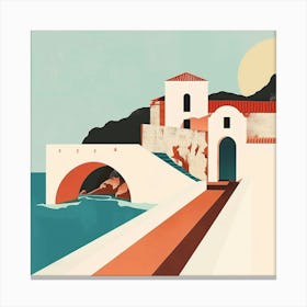 Greece Village Island Canvas Print