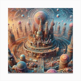 Futuristic City Canvas Print