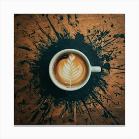 Coffee Latte Art 54 Canvas Print