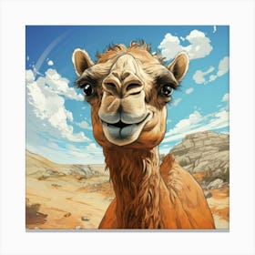 Camel In The Desert 4 Toile