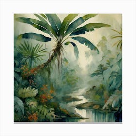 Tropical Jungle Canvas Print