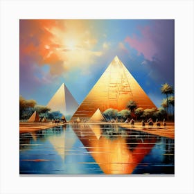 Pyramids of Giza 4 Canvas Print