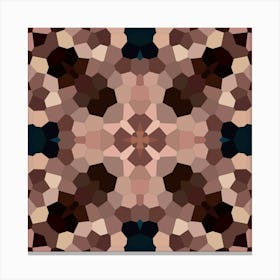 Brown Mosaic Pattern Canvas Print