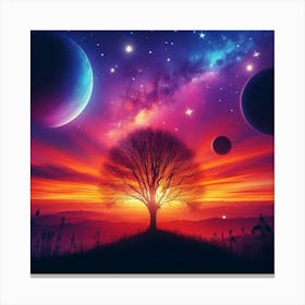 Tree In The Sky 45 Canvas Print