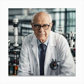 Portrait Of A Scientist 1 Canvas Print