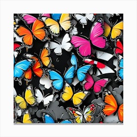 Colorful Butterflies 1 Canvas Print