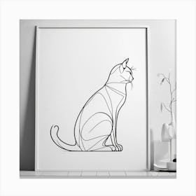 Cat Print Canvas Print