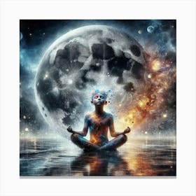 Meditating Woman Canvas Print