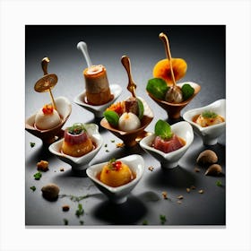 Appetizers On A Table Canvas Print