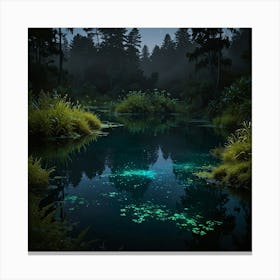 Night In The Forest 19 Canvas Print