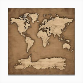 World Map 7 Canvas Print