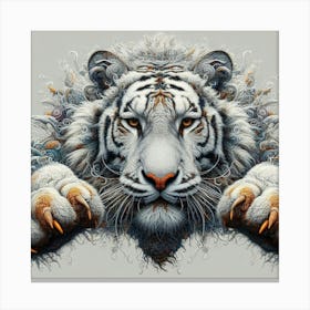 White Tiger Canvas Art 1 Canvas Print