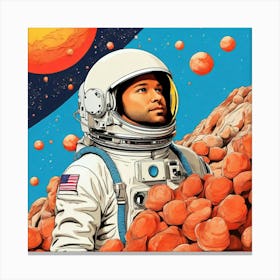 Astronaut In Space 7 Canvas Print