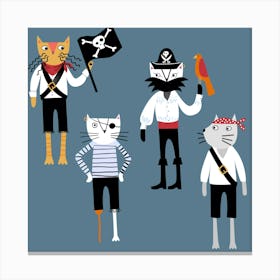 Pirate Cats Canvas Print