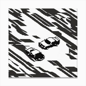 Cars In The Snow Canvas Print