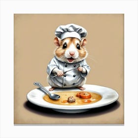 Chef Hamster 22 Canvas Print