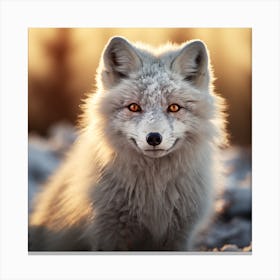 White Fox Canvas Print