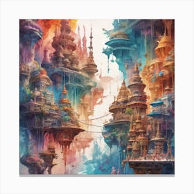 Fantasy City Canvas Print