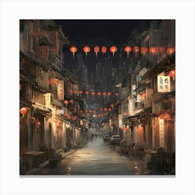 Chinese Alley 1 Canvas Print