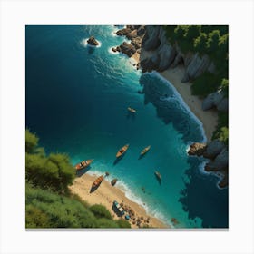 Aegean Coast Canvas Print