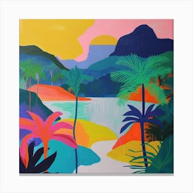 Abstract Travel Collection Solomon Islands 3 Canvas Print