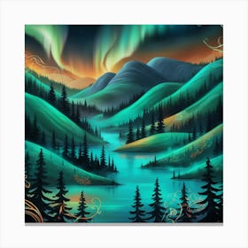 Aurora Borealis Canvas Print