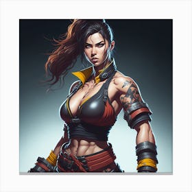Female Fighter 6 Canvas Print