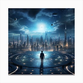 Futuristic Cityscape 5 Canvas Print