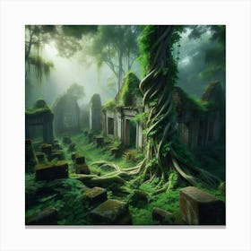 Angkor Ruins Canvas Print