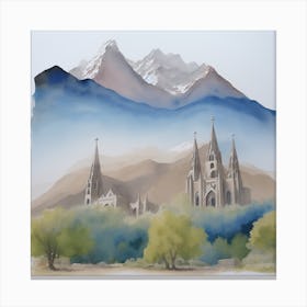 Church In The Mountains 1 Canvas Print