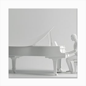 Piano Player Canvas Print