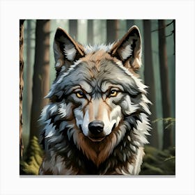 Eyes of the Forest Canvas Print