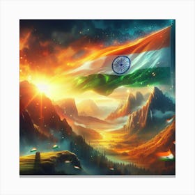 Indian Flag Canvas Print