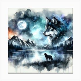 Creative Wild Animal Representation 103 Canvas Print