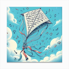 Music Kite Canvas Print