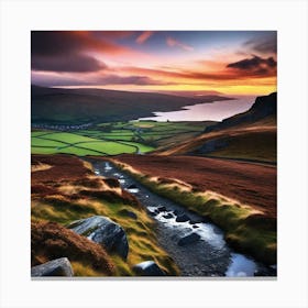 Sunset In Ireland 1 Canvas Print