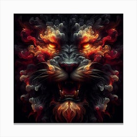 Fire Lion Canvas Print