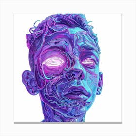 Psychedelic Portrait 1 Canvas Print