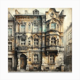 Old Buildings In Prague Art Print Canvas Print