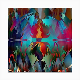 Abstract Painting Background Sci Fi Fantasy Colorful Canvas Print