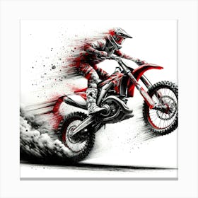 Motocross Rider 1 Canvas Print