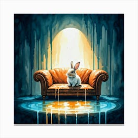 Rabbit On A Couch Stampe su tela