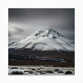 Snowy Mountain Canvas Print