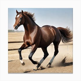 horse galoping Canvas Print