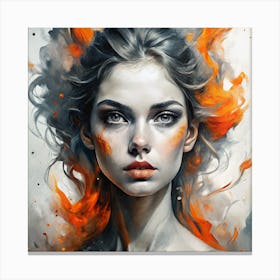 Fire Painting Canvas Print