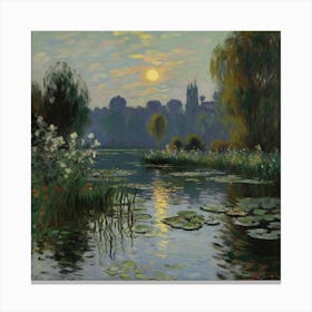 Claude Monet - Lily Pond Canvas Print