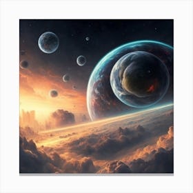 Space Painting 1 Canvas Print